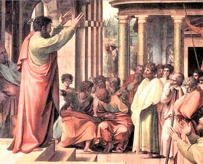 Raffaello Paolo predica ad Atene
